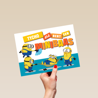 Minions kaart jij bent een minibaas