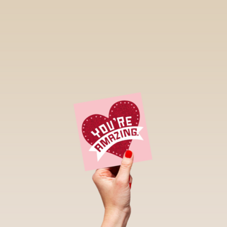 Valentijnskaart vriendschap Hart you are amazing