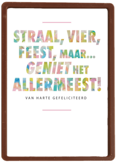 feest kaart geniet het allermeest