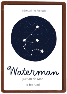 sterrenbeeld kaart waterman aanpasbare tekst