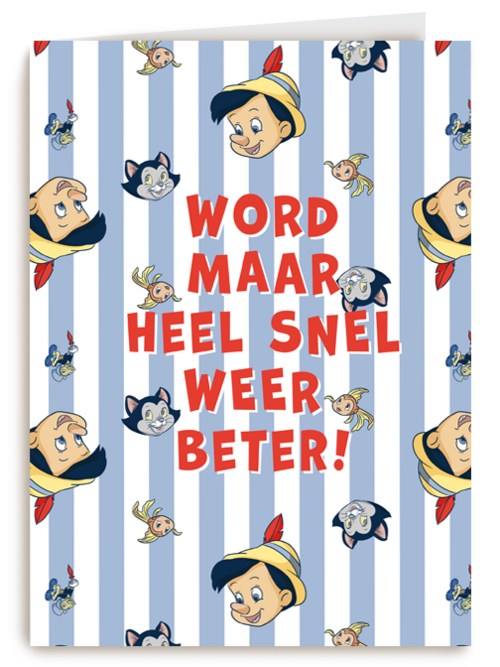 Beterschap kaart Pinocchio