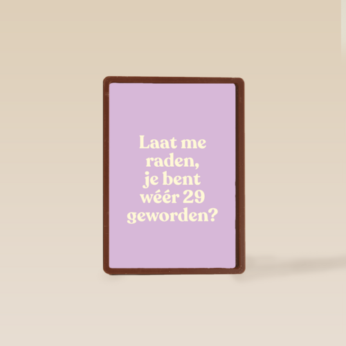 verjaardag kaart vrouw weer 29 geworden