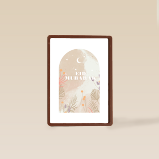 suikerfeest kaart hip met bloemen