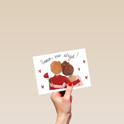 valentijn kaart matia studio samen voor altijd
