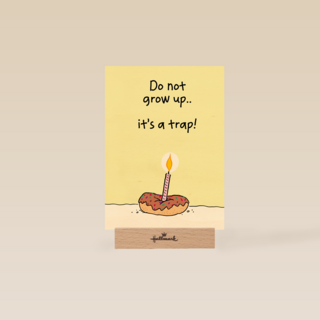 Verjaardagskaart man vrouw grappig Do not grow up