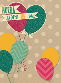 verjaardag leeftijden hoera jij bent 8 jaar