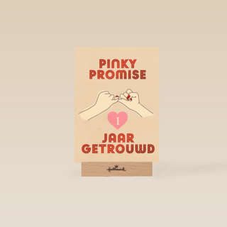 Pinky Promise 1 jaar getrouwd