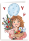 Beterschapskaart Fruitmand bloemen ballon Matia studio