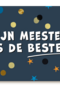 mijn meester is de beste met eze confettikaart