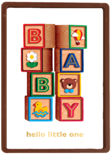 Geboorte felicitatie folio baby blokken