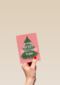 Kerstkaart kerstboom a very merry Christmas to you