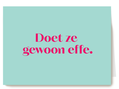 andC Doet ze gewoon effe