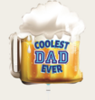 Ballon Coolest Dad Ever Multi