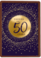 Verjaardagskaart leeftijden Man vrouw Cheers to 50 years