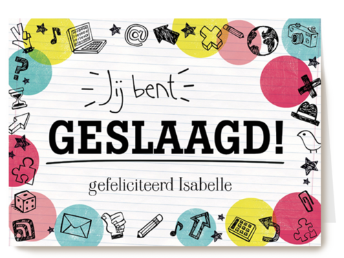 examen jij bent geslaagd gefeliciteerd