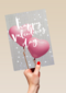 roze ballonnen happy valentines day