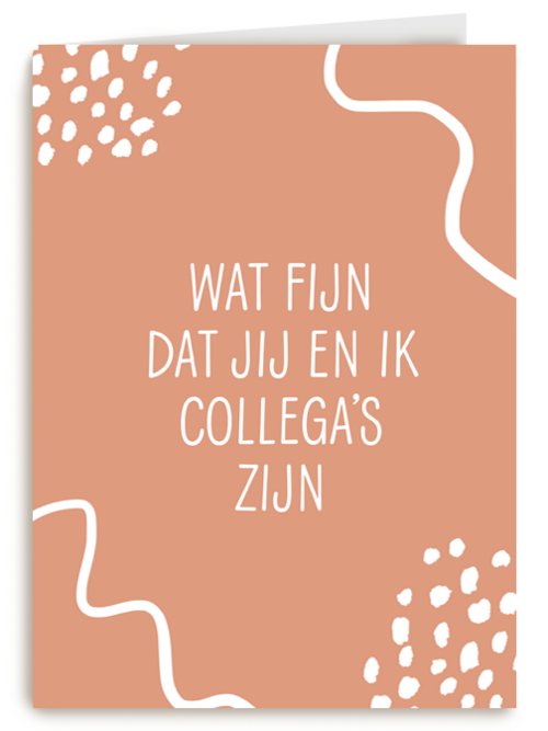 Bedankt kaart thuiswerken wat fijn dat jij en ik collegas zijn