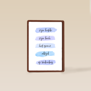 vaderdag kaart herinnering