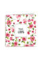 kaart met mooie roze bloemen een veel liefs