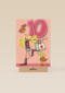 verjaardag leeftijden 10 jaar roze