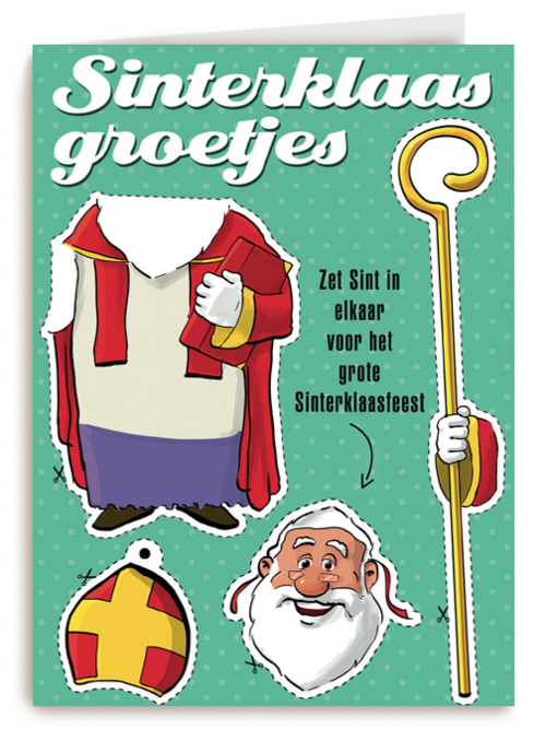 sinterklaaskaart Sinterklaas Groetjes