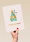 Happy New Year Fles