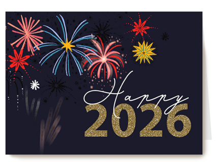 Nieuwjaar 2026 Happy vuurwerk