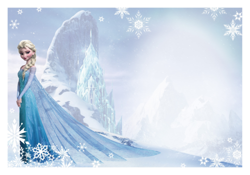 fotokaart frozen uitnodiging elsa
