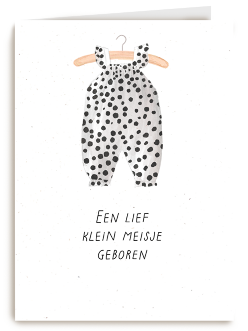 Geboorte felicitatie dochter lief klein meisje