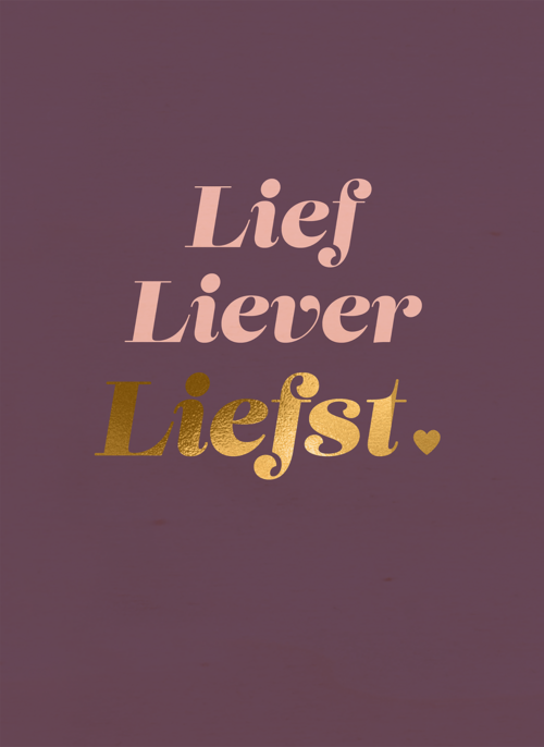 Houten Kaart Huwelijksjubileum | Houten Kaart Hallmark | Huwelijksjubileum | Love Story Lief Liever Liefst