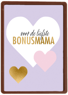 moederdag kaart stijlvol voor de liefste bonus mama