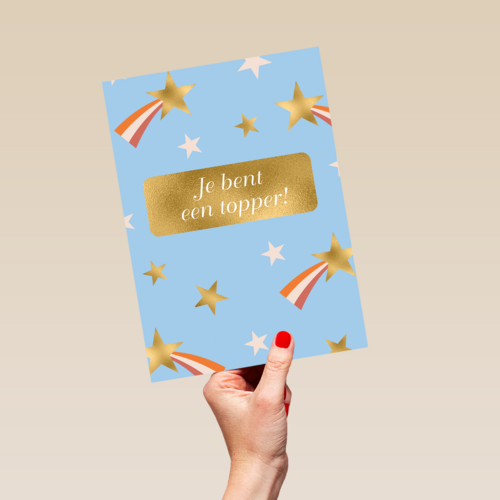 Compliment kaart je bent een topper