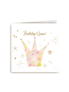 verjaardag kaart klassiek birthday queen turnowsky