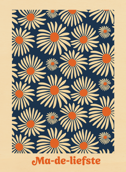 Houten Kaart Moederdag | Houten Kaart Hallmark | Moederdag | Ma De Liefste Moederdagkaart