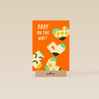 Zwangerschap baby on the way oranje