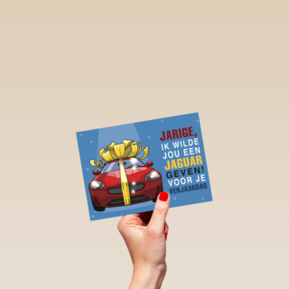 een jaguar voor je verjaardag