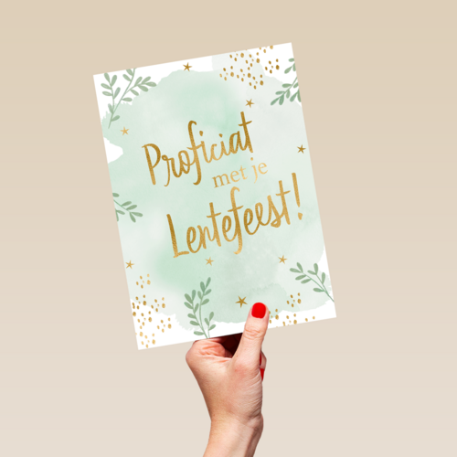 Proficiat met je lentefeest planten