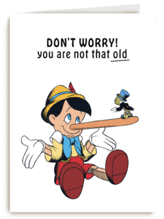 Verjaardagskaart Pinocchio