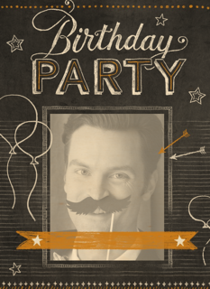 leuke kaart verjaardagsfeest uitnodiging