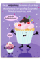Verjaardagskaart grappig met cupcake
