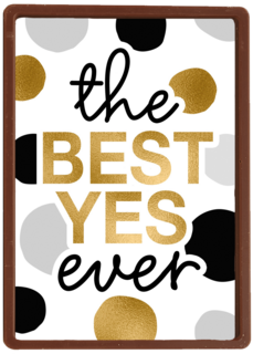 Verloofdkaart The best yes ever