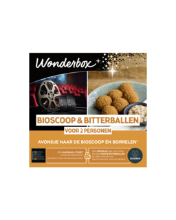 Bioscoop & Bitterballen voor 2 Personen Cadeaubon