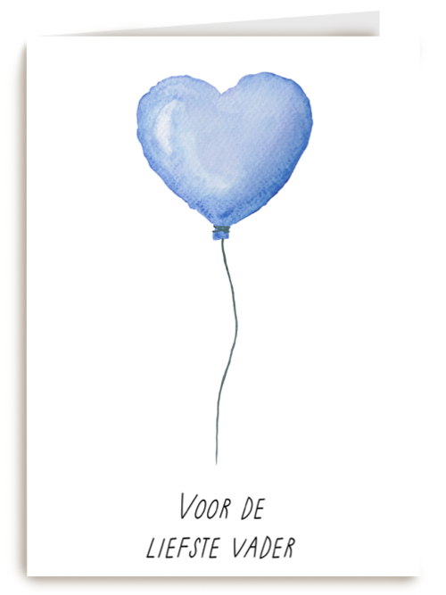 Voor de liefste vader hartjesballon