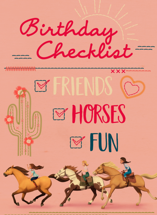 verjaardag kaart spirit birthday checklist