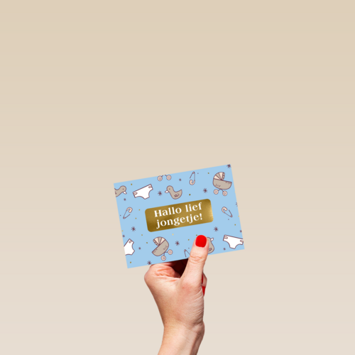Geboorte felicitatie zoon hallo lief jongetje