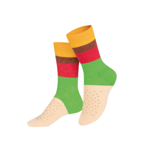 Eat My Socks Kids Cheeseburger Sokken 