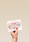 uitnodiging feest confetti roze