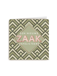 Een nieuwe zaak gefeliciteerd