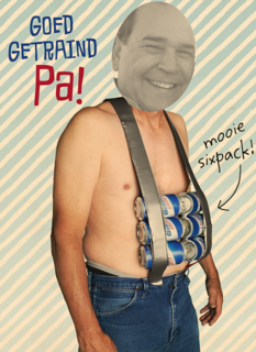 vaderdag kaart grappig goed getraind pa