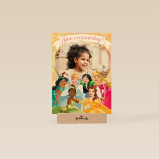 Verjaardagskaart foto Disney prinsessen